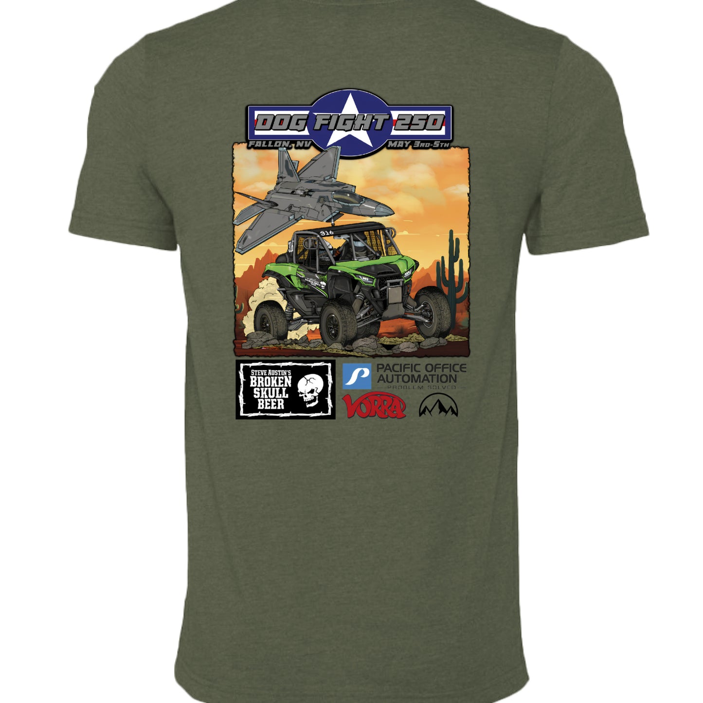 HTHR MILTARY GRN - BACK