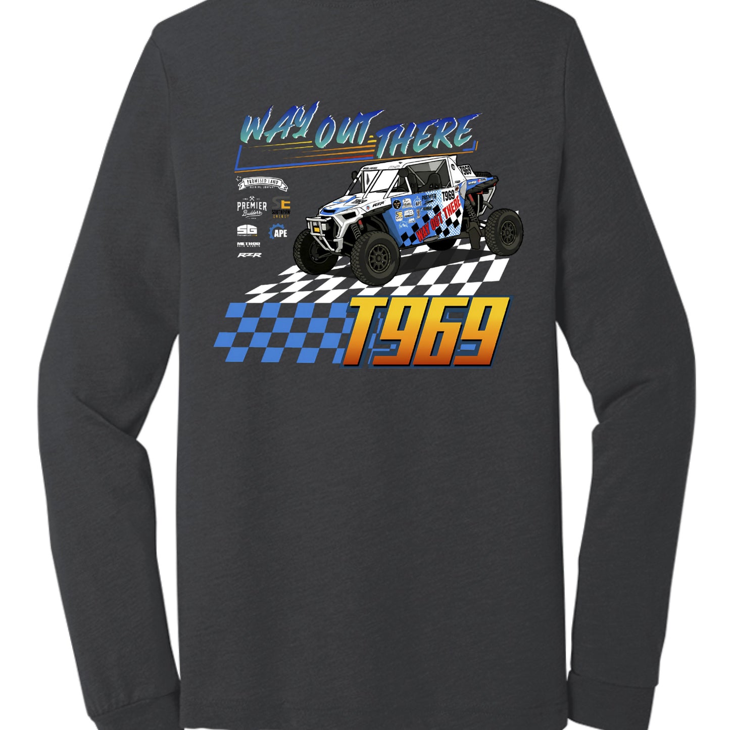 Solid Dark Grey Triblend - BACK