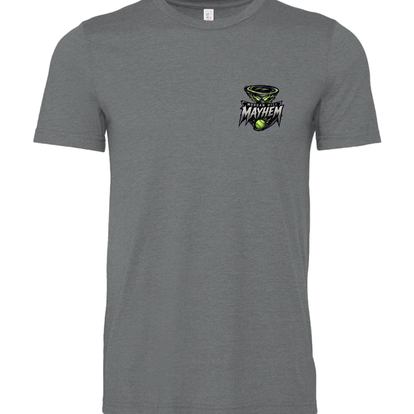 Dark Grey Heather - 3001CVC - FRONT